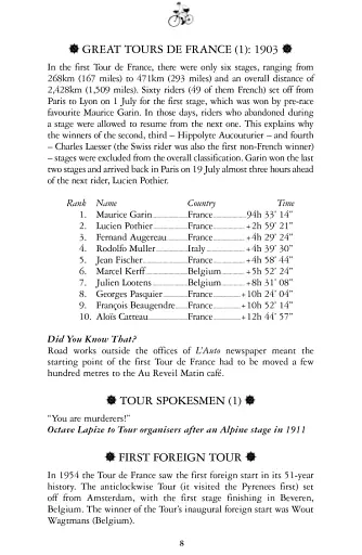 The Tour de France Miscellany - фото 6