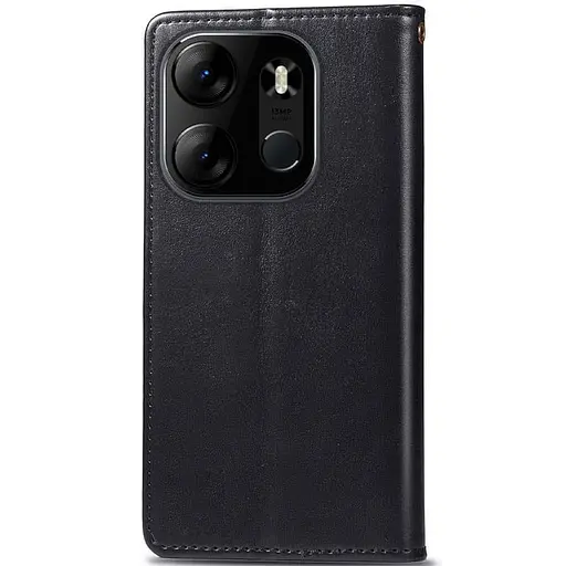 Шкіряний чохол-книжка GETMAN Gallant (PU) для Tecno Spark Go 2023 Чорний - фото 2