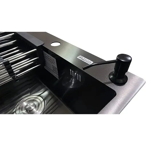 Кухонна мийка Romzha Arta U-550S BL - фото 6