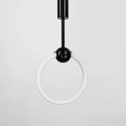 Подвес со светодиодным кругом и черным корпусом | Line F | Арт. D18/1 BK - фото 7