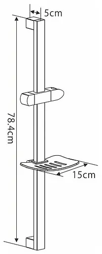 Душовий гарнітур Gappo G8013, Чорний матовий - фото 5