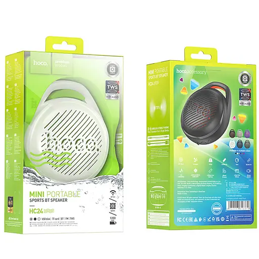 Bluetooth Колонка Hoco HC24 Hearty sports Paint white - фото 3