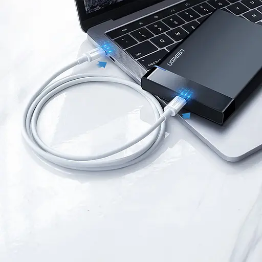 Кабель USB 2.0 Ugreen Type-C M-M 1.5 м 18W Білий ABS Cover US264 - фото 5