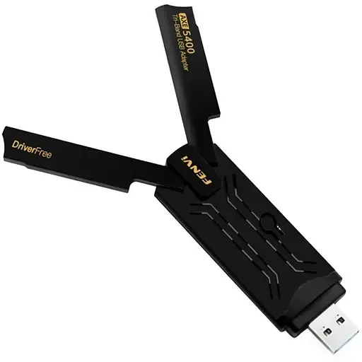 Мережевий адаптер USB 3.0 Fenvi FU-AXE5400, Black, WiFi 6E, до 2400 Мбіт/с, RTL8832CU