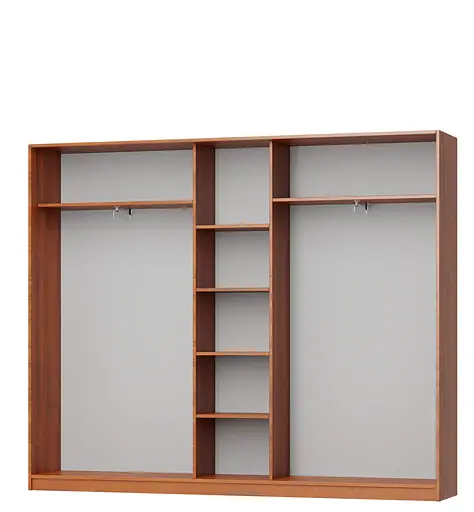 Шафа-купе тридверна MebelStar Уні AL 3 Дзеркала 250x45x210 см Антрацит (MBS-3114) - фото 2