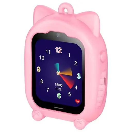 Дитячий смарт-годинник Smart Watch D38-X1 з SIM-картою GPS прослуховуванням відеодзвінком 4G Play Market рожевий - фото 5