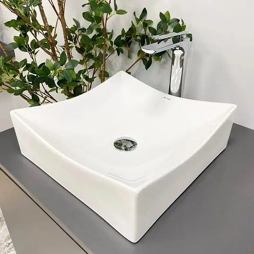 Умивальник VBI Viareggio S white накладний VBI-016200, Білий - фото 1