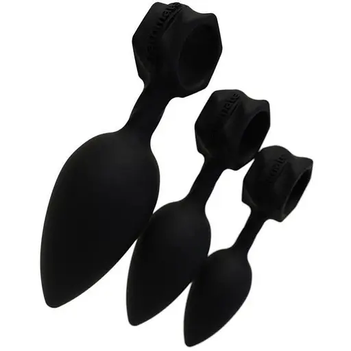 Набір анальних пробок Bathmate Anal Training Plugs діаметр 2.5 см 3.1 см 3.8 см - фото 7