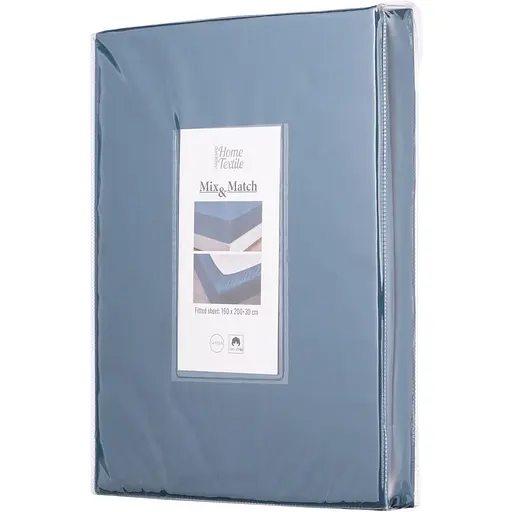 Простирадло на резинці Ardesto Mix&Match, 160х200+30см, 100% бавовна, сатин, океан (ART1620FSB) - фото 1