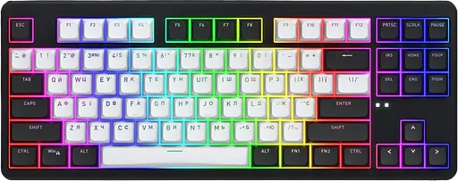 Клавиатура беспроводная Hator Rockfall 3 Orange Switch UA RGB Black (HTK850UA)