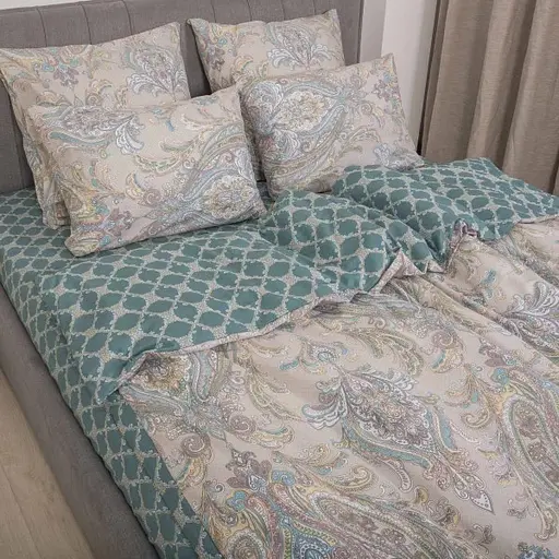 Комплект постільної білизни Viluta євро ранфорс 22203 100% бавовна - фото 3