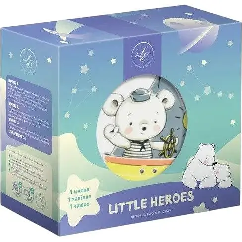 Набір дитячого посуду Limited Edition Little Sailor 3 предмета C805 - фото 2