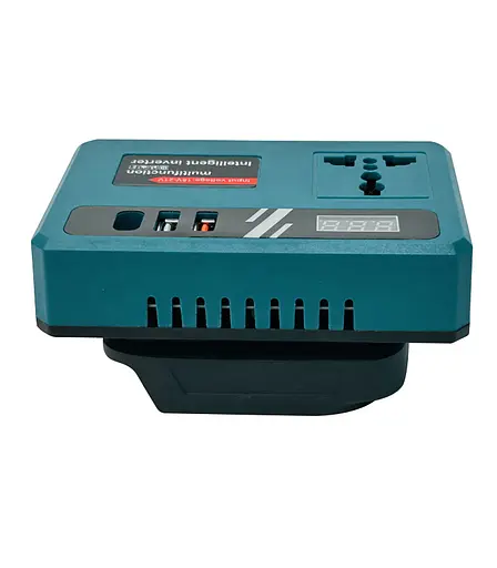 Аккумуляторный инвертор напряжения (18–21 В → 220 В) 150 Вт (USB USB-C) - фото 7