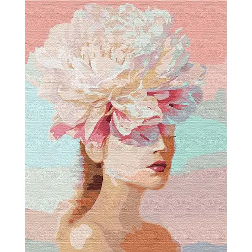 Набір для розпису по номерах ТМ Ideyka Квіткові думки, 40x50 см, КНО4765