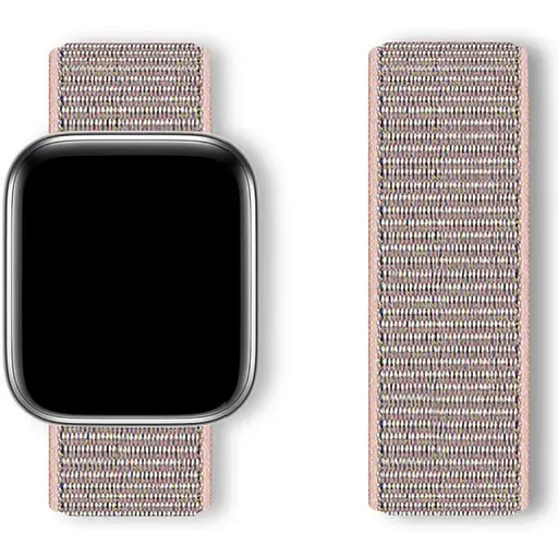Ремешок DK для Apple Watch 38mm (Series 1 / 2 / 3) Nylon Sport Loop (08883) (pink sand) - фото 2