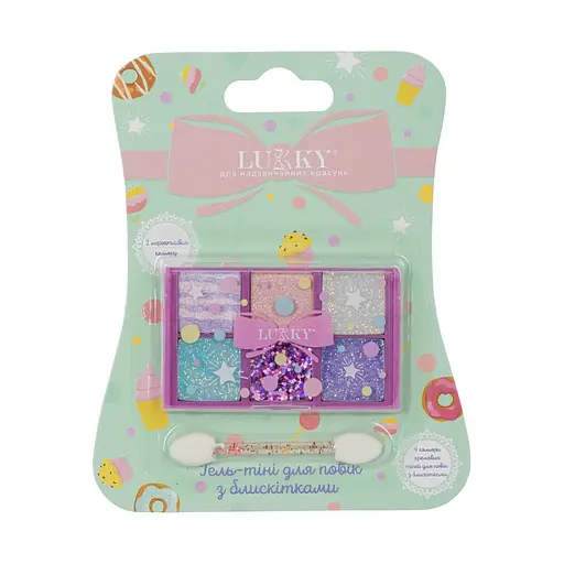 Дитяча палетка тіней Lukky T22787 пресовані 6 кольорів - фото 1