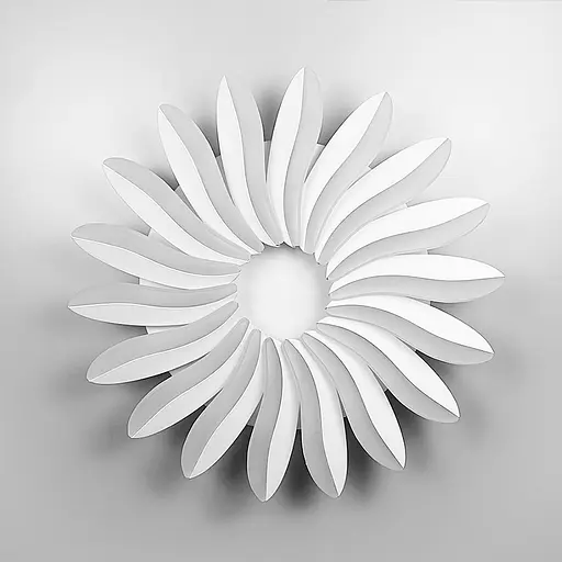 Потолочная белая LED люстра в виде цветка Ст. 3296/550 | Line F - фото 1