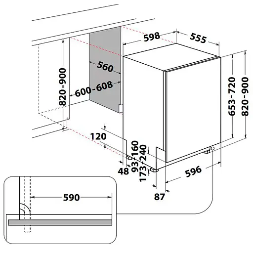 Посудомоечная машина Indesit D2I HD524 A (6990403) - фото 6