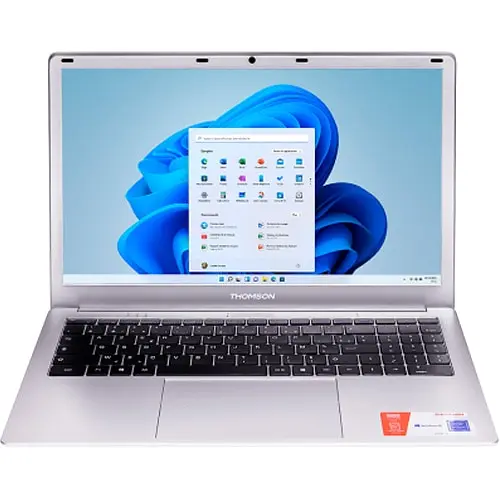 Ноутбук Thomson Neo N15 UA-N15C8SL512 з процесором Intel Celeron N5100 pana la 2.8 GHz, 15.6", HD, 8GB DDR4, 512GB SSD, Intel UHD графікою, Windows 11 Home, сріблястий - фото 3
