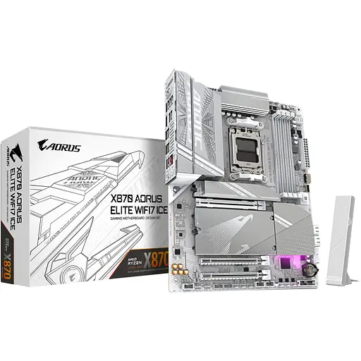 Материнская плата GIGABYTE X870 AORUS ELITE WIFI7 ICE (X870 A ELITE WF7 ICE) - фото 6