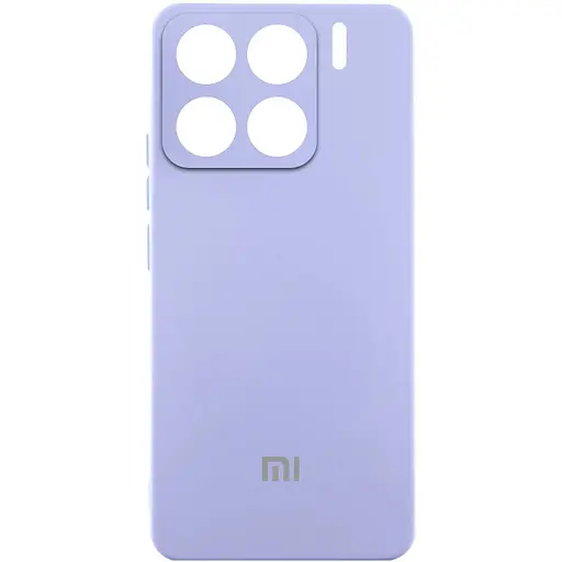 Чехол Silicone Cover Lakshmi Full Camera (AA) with logo для Xiaomi 15 Pro Сиреневый / Dasheen