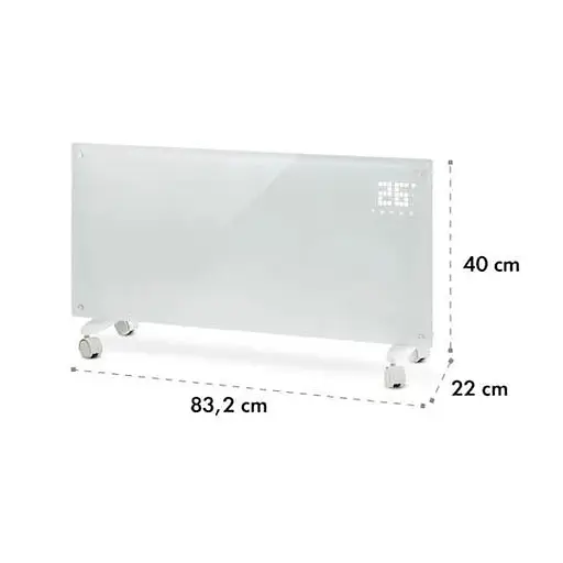 Конвекторний обігрівач Klarstein Bornholm Smart WiFi 2000 Вт білий (10034390) - фото 4