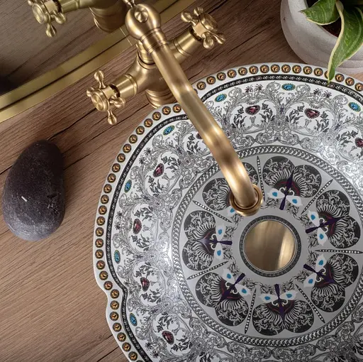 Умивальник Rea Asanti накладний REA-U7506, Цветной - фото 2