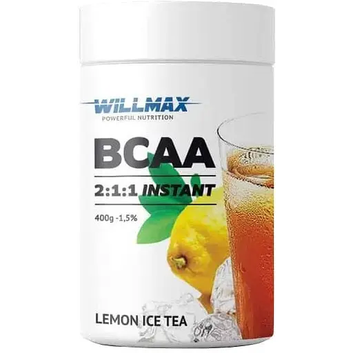 Аминокислота BCAA Willmax BCAA 2:1:1 400 г Лимонный чай - фото 1