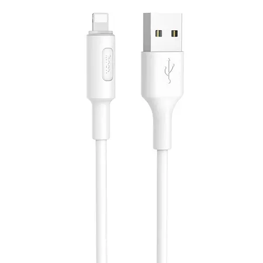 Кабель Hoco Lightning X25, 1 метр для айфонов белый - фото 1