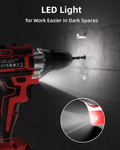 Акумуляторний дриль-шуруповерт DuroFort 21 В - фото 2