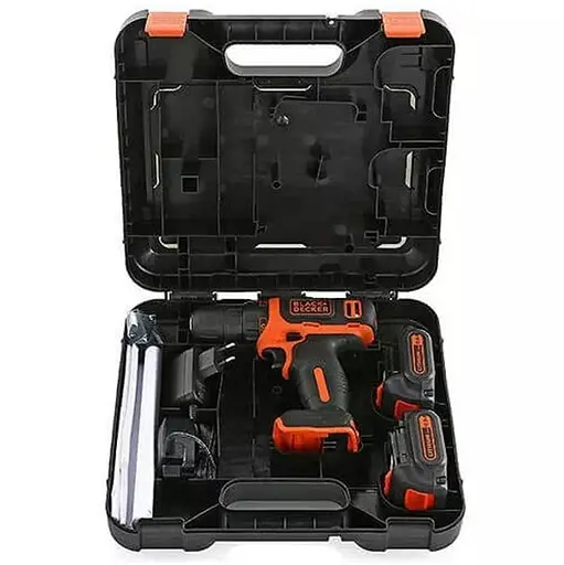 Акумуляторний дриль-шурупокрут Black+Decker з АКБ та ЗП BDCDD12KB - фото 2