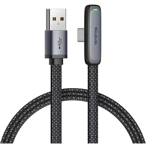Кабель Mcdodo Zebra Series Type-C 6A 90 Degree Data Cable 1,2 м CA-3340 Черный - фото 1