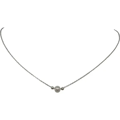 Серебряное колье Qvaliz Шарики. 90801135