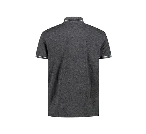 Поло CMP Man Polo Polyester-stretch Grey/White XXL (1097-34D5987-U901 54) - фото 2