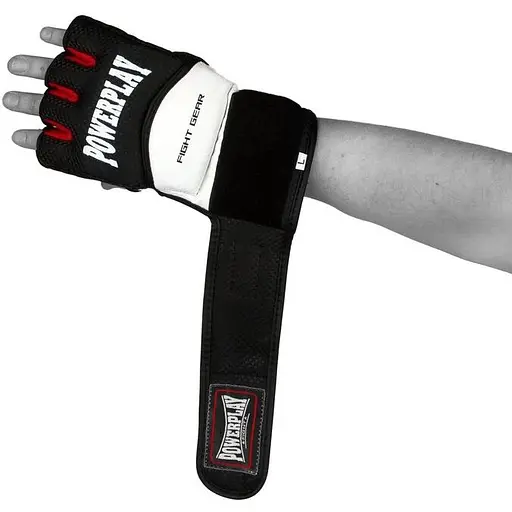 Рукавиці для MMA PowerPlay 3075 Black/White - XL - фото 5