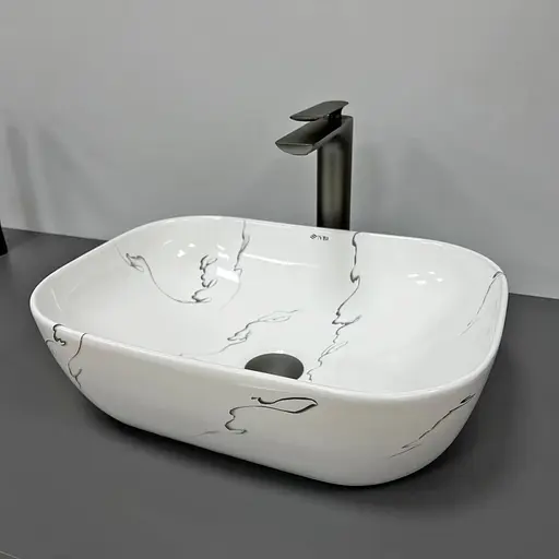 Умивальник VBI Ravenna marmo накладний VBI-011210, Мармур - фото 2