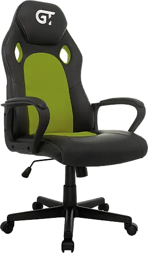 Геймерское кресло GT Racer черное с зеленым (X-2640 Black/Green) - фото 2