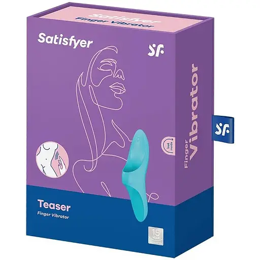 Вибратор на палец Satisfyer Teaser Light Blue - фото 6