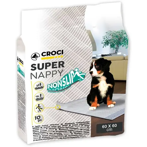 Пеленки для собак Croci 60х90 см антискользящие 10 шт.