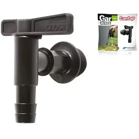 Кран для ємності для дощової води Prosperplast Cantap чорний