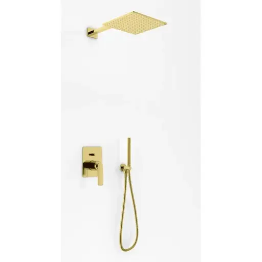 Душова система прихованного монтажу Kohlman Experience Gold + Box прихованого монтажу QW210EGDQ30, Золотий - фото 1
