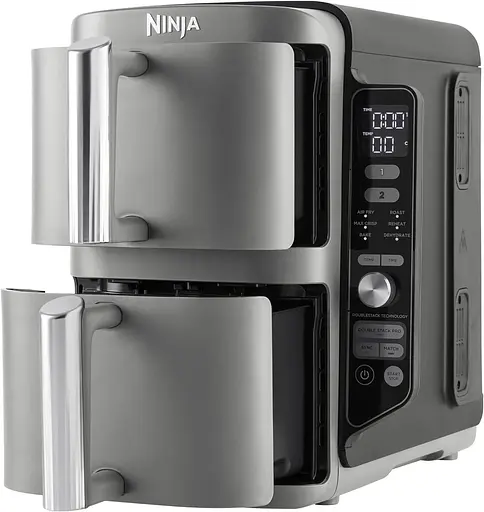 Мультипіч (аерофритюрниця) NINJA Double Stack XL 2-Level Air Fryer 9.5L (SL400EU) - фото 3