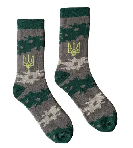 Набор патриотических носков ORGANIC cotton бесшовные JILL ANTONY 41-43 арт. 24.02.2022 - фото 2