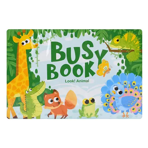 М'яка розвиваюча іграшка-книжечка "Busybook" Bambi 557-581-583-2 - фото 1
