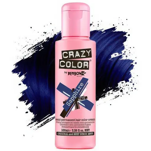 Тінт-фарба для волосся Crazy Color відтінок 72 сапфір 100 мл