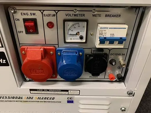 Генератор бензиновий 6 кВт Lombardy Italy MH9000 3-х Фазний - фото 2