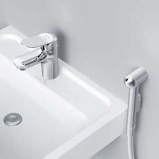 Змішувач для раковини з гігієнічним душем AM.PM Sunny (F85C03000) - фото 5