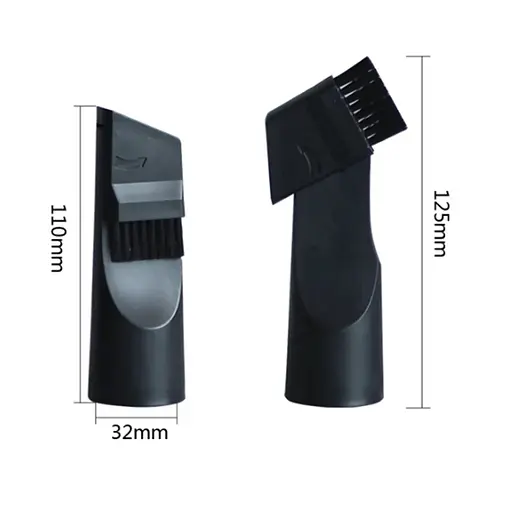 Комплект насадок 6 шт. для пилососа (щілинна, щілинна з ворсом, для меблів, кругла з ворсом) + перехідник - фото 6