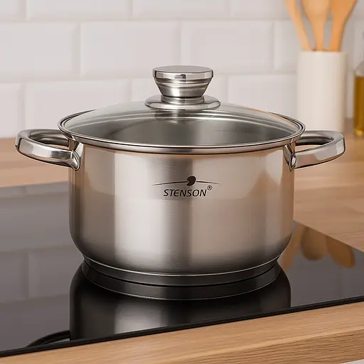 Кастрюля с крышкой и индукционным дном "Classico" 4.7 л 24×13 см [MD] - фото 2