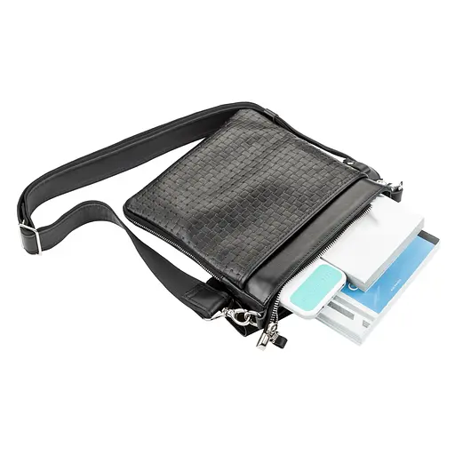 Сумка кожаная мужская SHVIGEL 22х25х3-6,5 см sum0012609 - фото 3